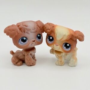 lps poodle dog lot of 2